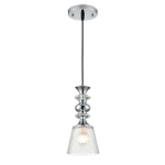 8049/1A SUSPENTIONI LN26 392 хром/прозрачный металл/стекло Подвесной светильник E27 1*60W 220V MANOLA
