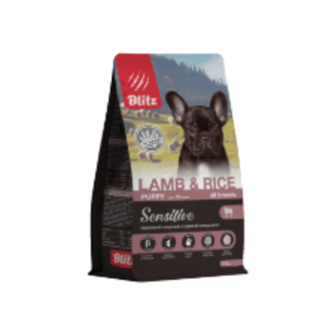 Сухой корм для щенков Puppy LAMB & RICE All Breeds Sensetive (ягненок и рис) для щенков всех пород 1,8 кг