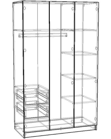 Шкаф ПАРМА-2 левый