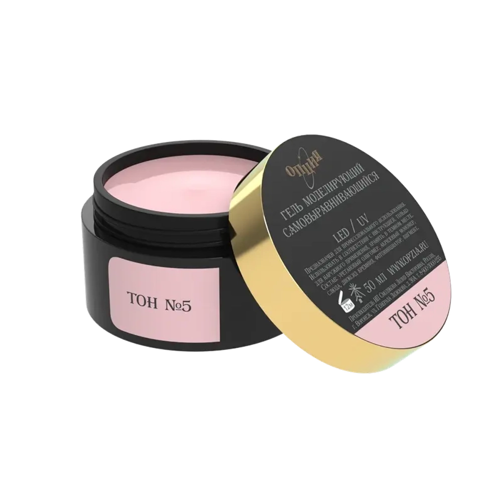 Гель камуфлирующий самовыравнивающийся Тон №05 50мл темно-розовый (холодный) ОПЦИЯ