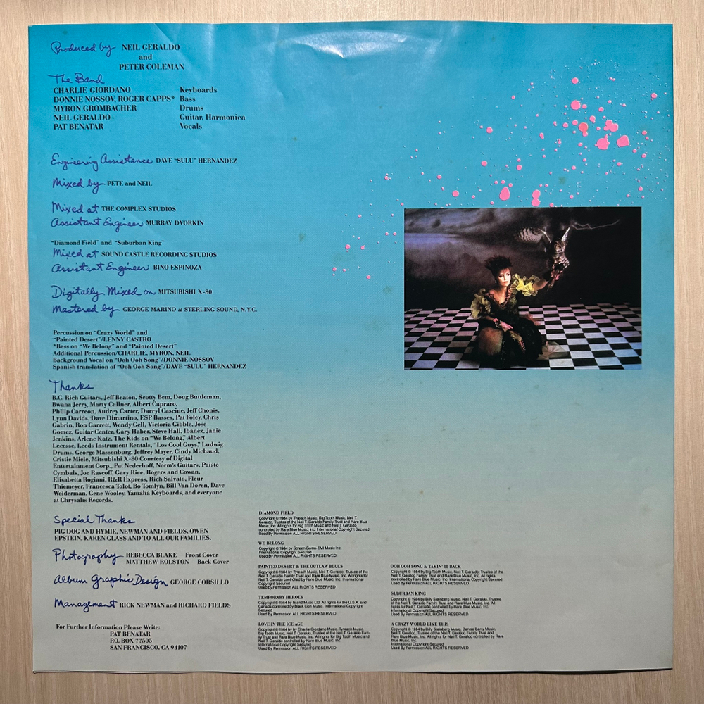 Pat Benatar - Tropico (Япония 1984г.)