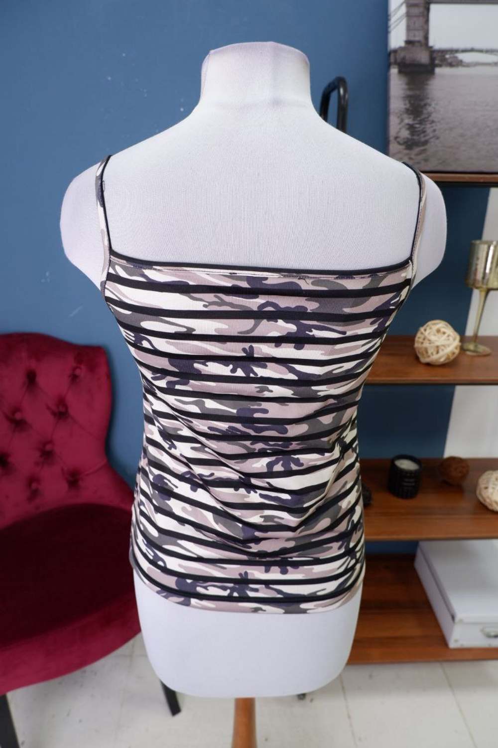 Топ с полосками 44 размер