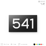 Номер на дверь 541, табличка на дверь для офиса, квартиры, кабинета, аудитории, склада, черная 120х70 мм, Айдентика Технолоджи