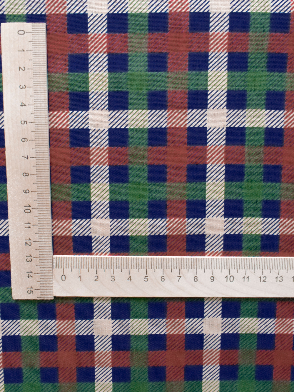 Ткань бязь плательная, рис. "Клетка", ширина 150 см, арт. 0252