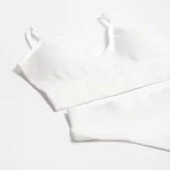 Комплект женский (топ, трусы) цвет белый, р-р 42-44