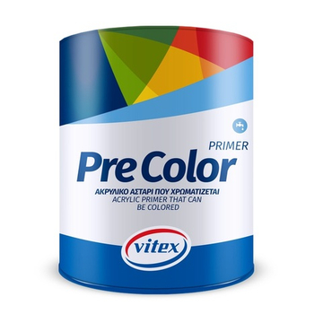 VITEX PRE COLOR - белая акриловая грунтовка на водной основе. Повышает укрывистость, улучшает внешний вид, адгезию и стойкость финишной краски.