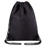 Мешок для обуви BRAUBERG плотный, карман на молнии, подкладка, 43х33 см, Total Black, 272427