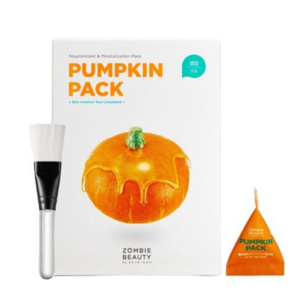 Кремовая маска с экстрактами тыквы и меда -SKIN1004 Zombie beauty pumpkin pack 4гр.