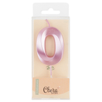 Свеча Цифра,Грани, Розовый, Перламутр