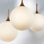 813032 Подвес GLOBO 1х40W E14 золото/белый