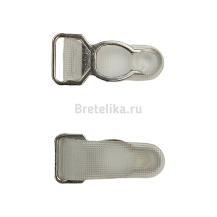 Держатели чулок (пажи) металл. серебро 32 мм