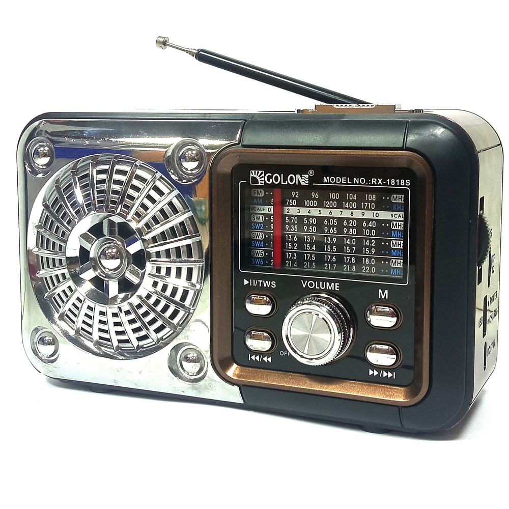 Радиоприемник с MP3 плеером+Solar panel Golon RX1818S