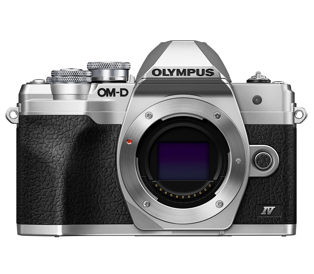 Беззеркальный фотоаппарат OM System OM-D E-M10 Mark IV Kit 14-42 EZ + 40-150 R, серебристый