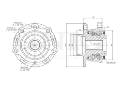 Ступица задняя (с ABS) UNIO HUB-20318
