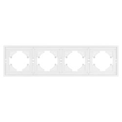 Рамка пластиковая FRM-TENDO-PL-4-WH (Arlight, Белый) 053847