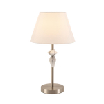 8274/1T CLASSI никель/белый/серый, металл/керамика/ткань Настольная лампа Е14 1*40W 220V VERMONT