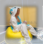 Пижама кигуруми Единорог голубой