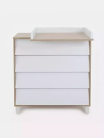 Комод RANT "BERGEN" 84см 4 ящ. (арт.105) Cloud White