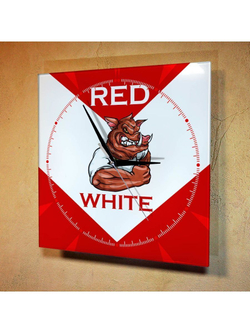 Настенные часы Red and White Спартак Декор для дома, подарок