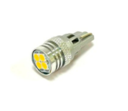 Светодиодная лампа W5W T10(1U4)-3030-4SMD (белый), 1шт