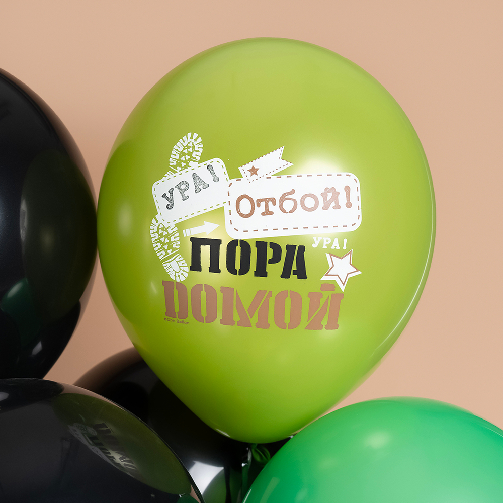 Шар 12" Ассорти Дембель ДБ 10 шт