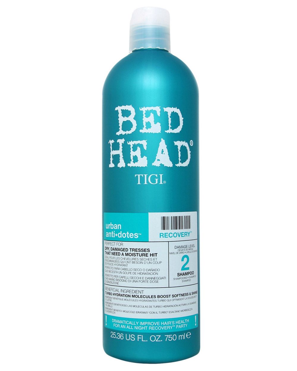 Шампунь для поврежденных волос уровень 2 TIGI Bed Head Urban Anti+dotes Recovery 2 Shampoo 750 мл