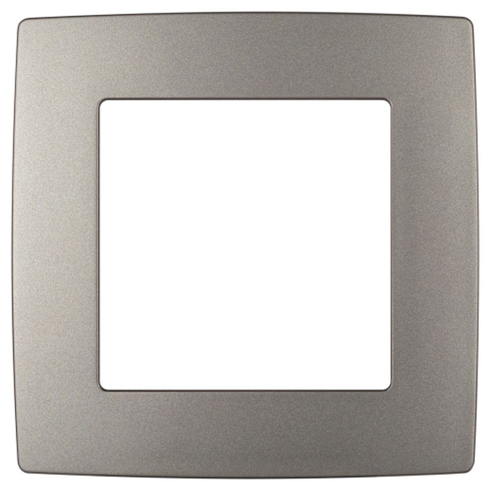 Рамка для розеток и выключателей ЭРА Серия 12 12-5001-16 на 1 пост, титан