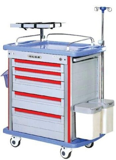 Столик-тележка медицинская инструментальная МЕДИЦИНОФФ F-19(a)