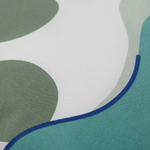 Подушка декоративная из хлопка мятного цвета с авторским принтом из коллекции freak fruit, 45х45 см