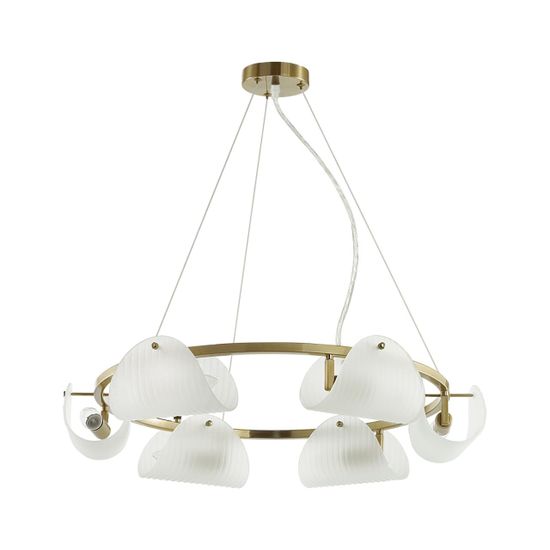 6571/6 NEOCLASSI LN26 193 медный/белый/металл/стекло Люстра E14 6*60W 220V FIORO