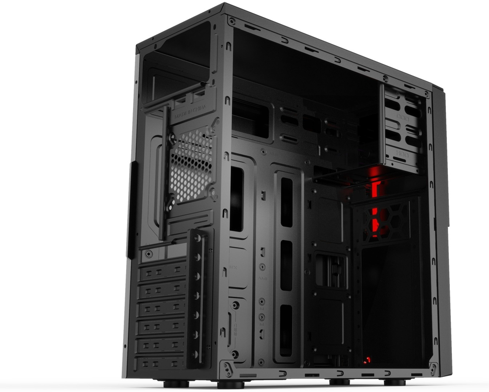 Корпус 2E Alfa E190-3U черный
