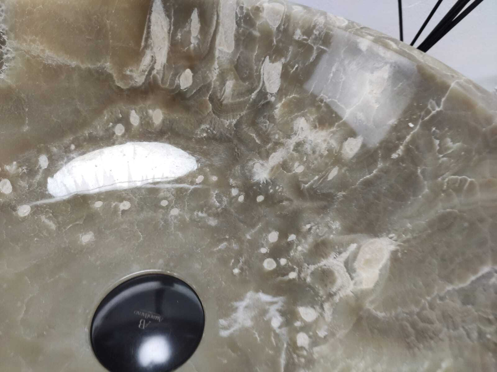 Раковина из оникса Bowl Grey Small TinLip BO-60912 40*40*15