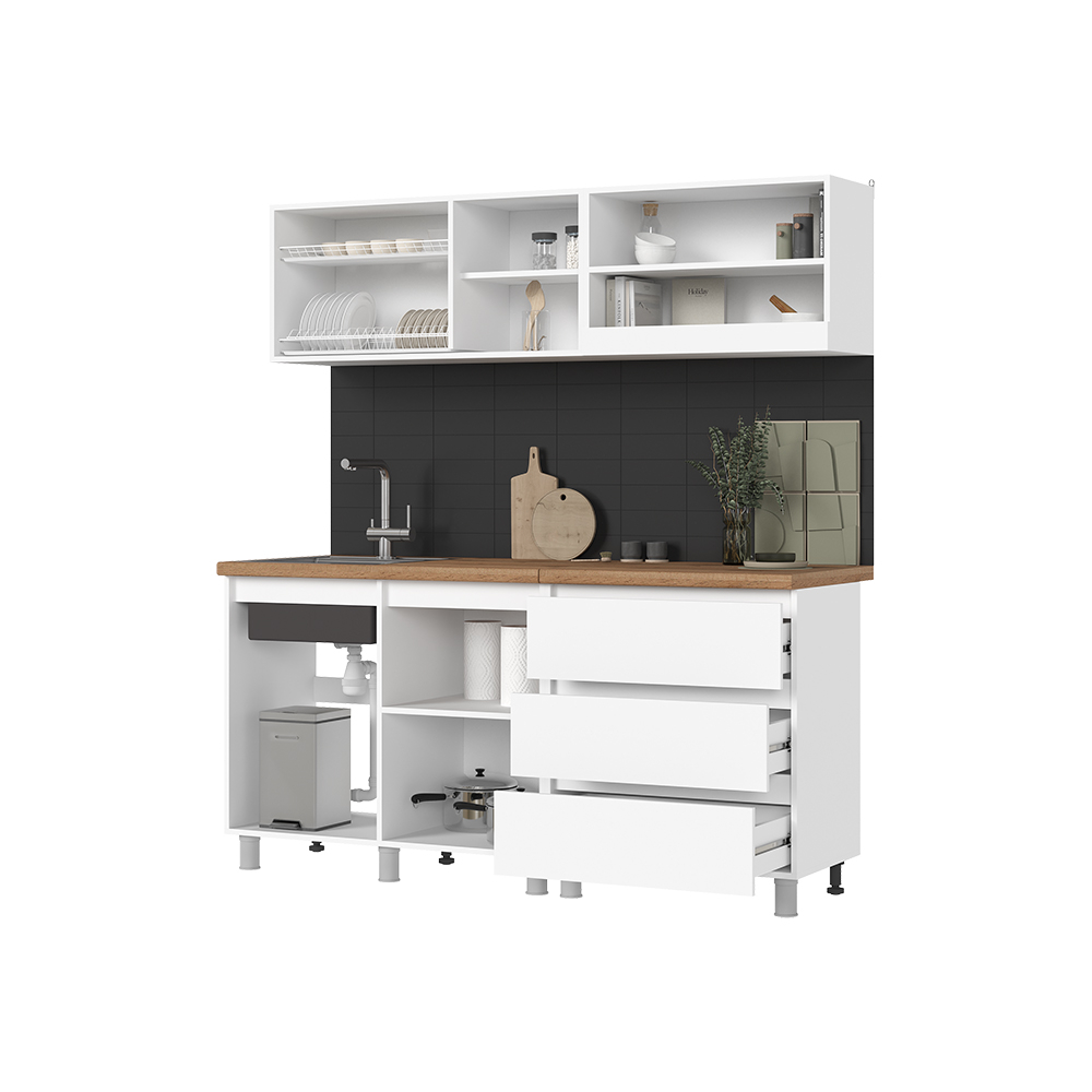 Кухня 1,7 Хелен Фасад МДФ с фрезеровкой