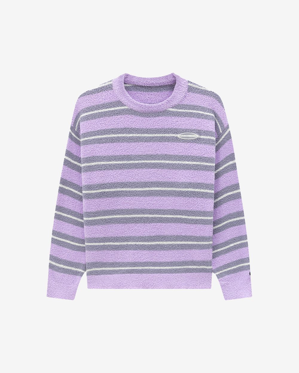 Свитер YMKASHIX Soft Strips Фиолетовый
