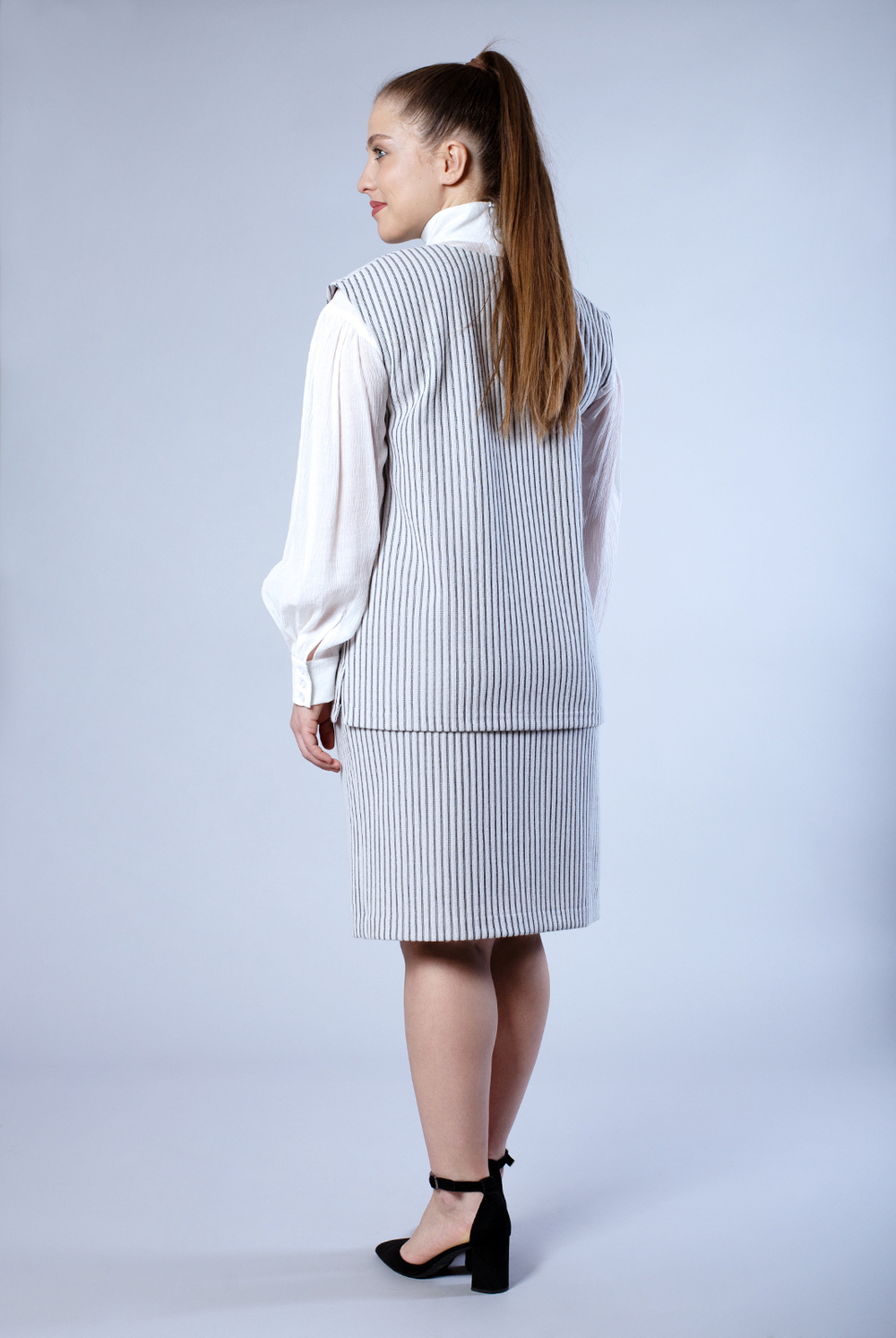 Жилет женский 3079ЗП, белый #77Б063079ЗП