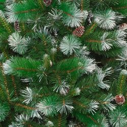 GAEM Елка искусственная "Сибирская особая со снегом", L134 W134 H180 см, 753 ветки