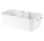 Полка для душа Kvina, снежно-белый, пластик