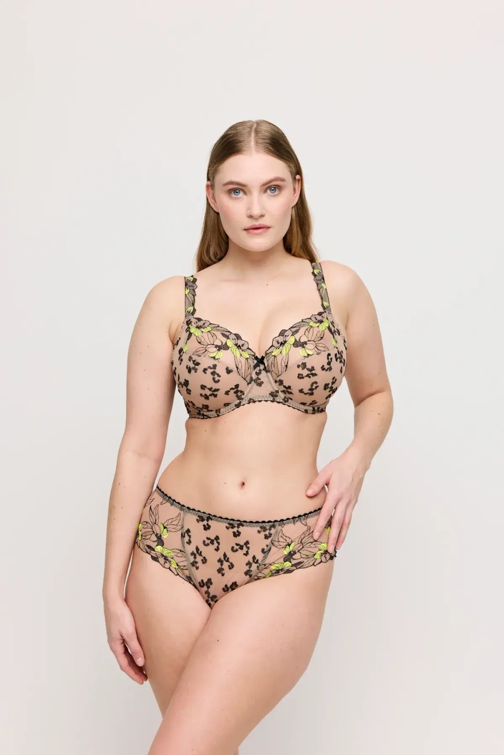 PRIMADONNA MANALI Бюстгальтер с полной чашкой, черный/желтый