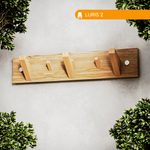 Вешалка настенная LURIS 2, цвет светлое дерево