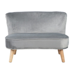 Детский велюровый диван Roba Lil Sofa серый