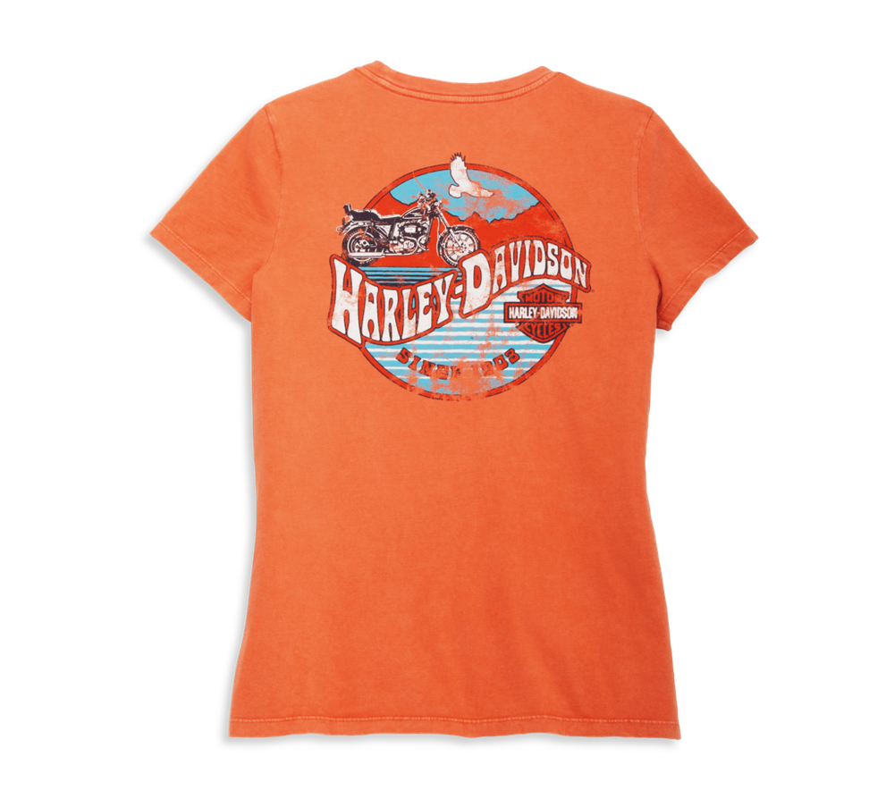 Женская футболка Harley-Davidson® оранжевый