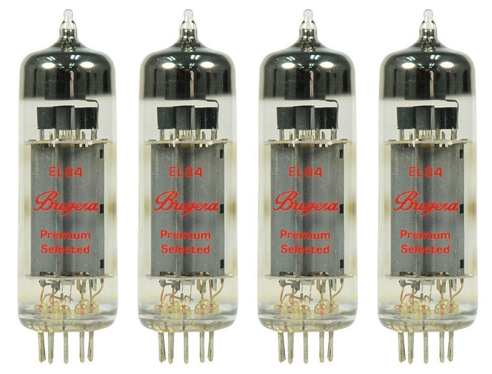 Bugera EL84-4 четыре подобранных электронных лампы, пентод, для выходных каскадов