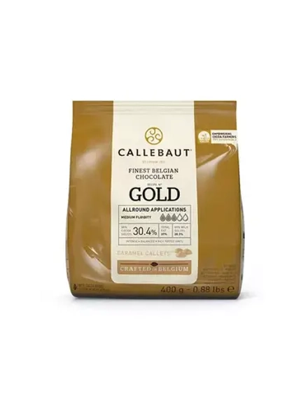 Шоколад со вкусом карамели Gold, Callebaut, 400 гр (оригинальная упаковка)