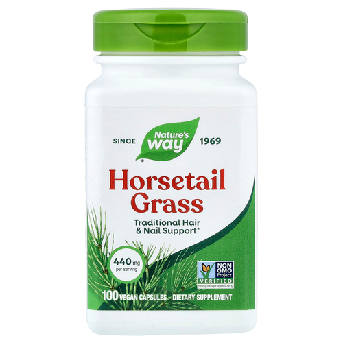 Nature's Way, трава полевого хвоща, 440 мг, 100 веганских капсул