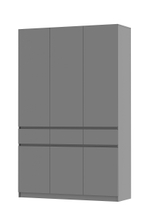 Шкаф 3-х ств. с ящиками Бостон