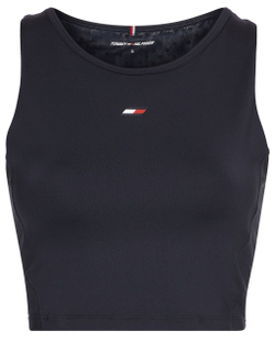 Женский топ теннисный Tommy Hilfiger Slim 2in1 Polka Dot Tank Top - desert sky