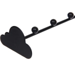 Вешалка металлическая надверная «ФАРГО», цвет черный, 27*6.1*3.6см (лейбл)