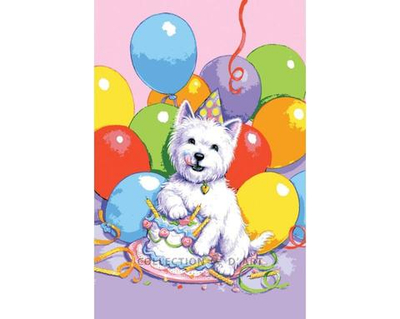 "С днем рождения"-6276 канва с рисунком