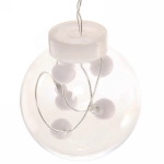 Гирлянда для дома БАХРОМА «Снежный шар» ш2,5 м* в0,6/0,8м 108 лампы LED, d-8 см, 8 реж. IP-20, Белый (возможность соединения)