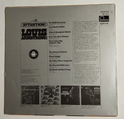 Винтажная виниловая пластинка LP Louis Armstrong Attention Louis Armstrong Vol.2 (Germany 1980)